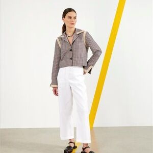 NWT Mariadelaorden niza white pants size 4 (36)